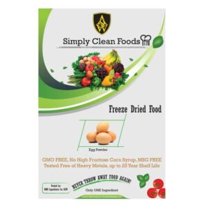 A poster of some food with the words simply clean foods written on it.