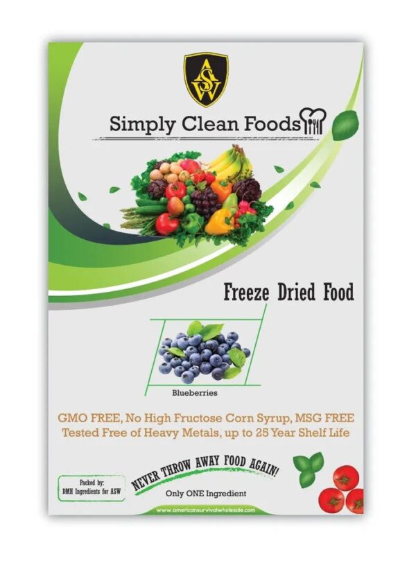 A poster of freeze dried food