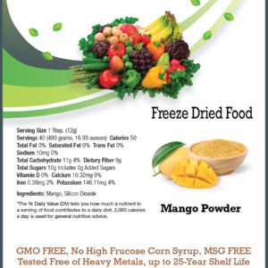 MANGO POWDER (new product)- 40 SERVINGS - 16.93 OUNCES